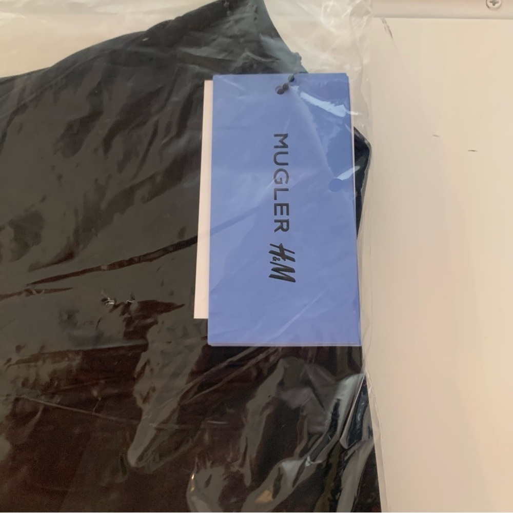 Mugler x H&M Collaboration Sleeveless Black Mini Corset Dress Size XL BodyCon - Picture 12 of 15